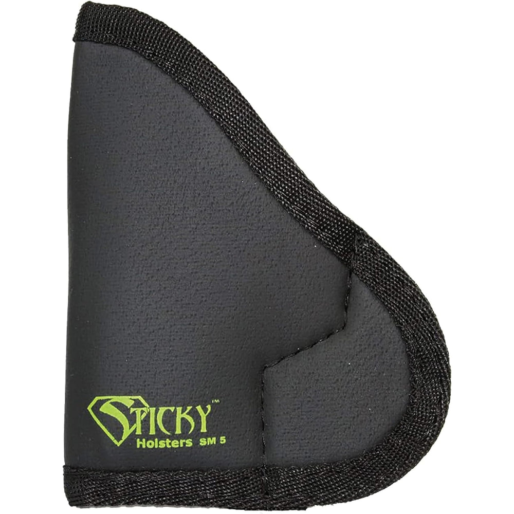 Close-up of Sticky Holsters SM-5 concealment holster for small autos.