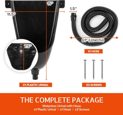 Stock Your Home waterless urinal with hose attachment for waste routing