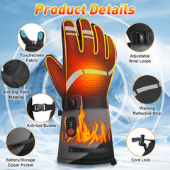 Stofiro heated gloves show battery level with 4-level indicator
