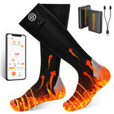 Stofiro heated socks app control for on-the-go warmth adjustment.