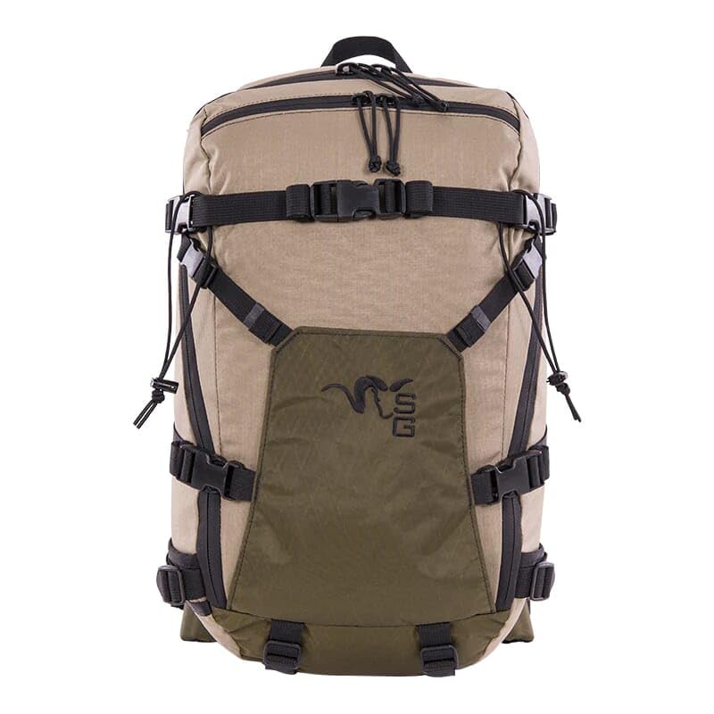 Stone Glacier Avail 2200 tan main bag for versatile day hunts and gear organization.