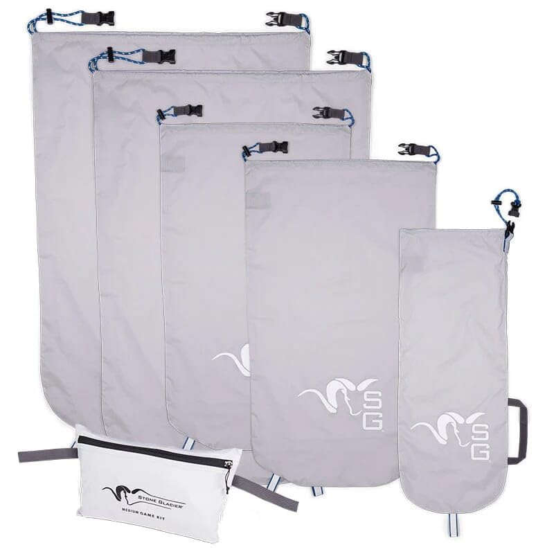 Stone Glacier Game Bag Kit—large 70D nylon ripstop bag for rugged backcountry game transport.