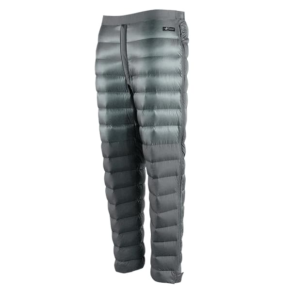 Stone Glacier Grumman Goose Down Pant packed in its stuff sack for easy backcountry transport.