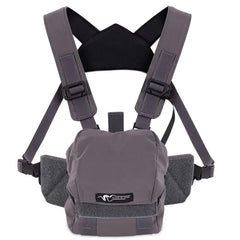 Stone Glacier Sentinel Bino Harness with adjustable front hood for a secure optics fit in rugged backcountry.
