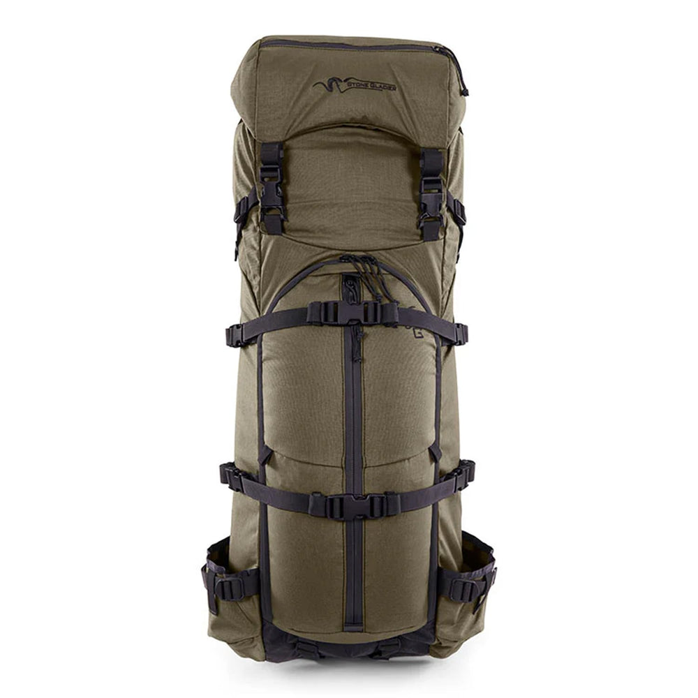 Stone Glacier Sky 5900 front panel zip for quick access on the trail.