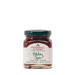 Stonewall Kitchen Holiday Jam 4oz jar adds festive flavor to breakfasts.