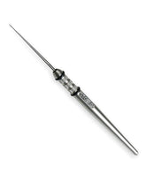 Stonfo Elite Bodkin with knurling grip on stainless steel body for precise, comfortable tying