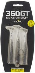 Storm 360GT Smokin' Ghost minnow front view with lifelike action for anglers