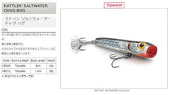 Storm Rattlin-Feet saltwater chug bug side profile shows sleek body and lip