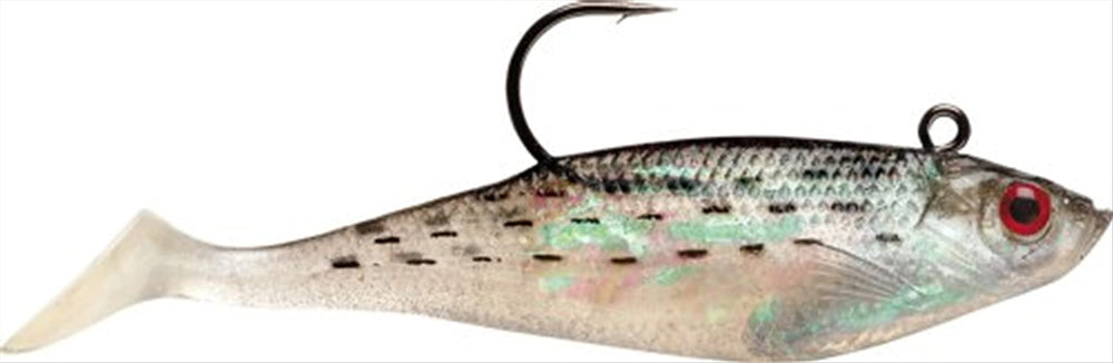 Storm WildEye Swim Shad 06 Mullet delivers lifelike mullet action for versatile saltwater fishing