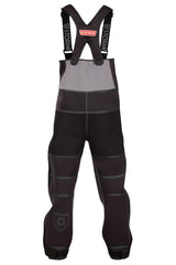 STORMR Strykr bib back view reveals insulated windproof panel for warmth.