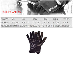 Stormr Typhoon neoprene glove worn during ice fishing showing warmth and grip