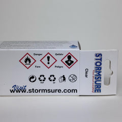 Stormsure fabric repair adhesive application demonstrates versatile material compatibility