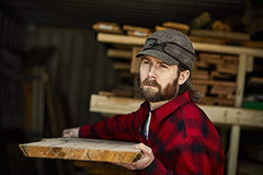 Stormy Kromer waxed cotton cap with adjustable hinged earband