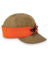 Stormy Kromer insulated waxed cotton cap front view showing rugged warmth for outdoors