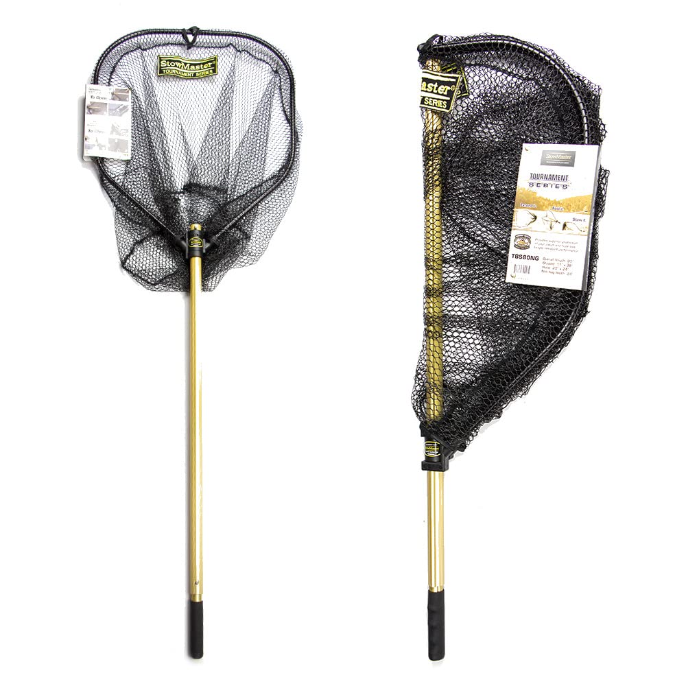 StowMaster TBS80NG hoop assembly shows compact folding for easy boat storage.