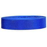 Strapworks lightweight polypropylene webbing 1 inch roll in royal blue for reliable outdoor gear.
