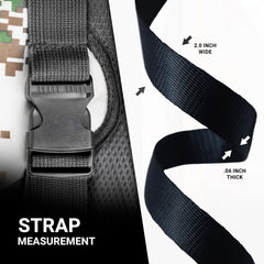 Khaki Strapworks polypropylene webbing highlighting water and rot resistance.