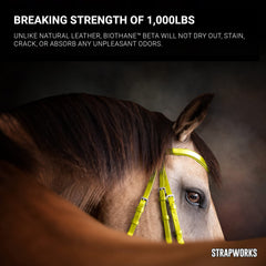 Strapworks waterproof coating resists fading and staining in rugged environments.