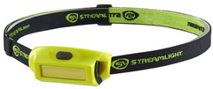 Streamlight 61710 Bandit Pro headlamp on head with elastic strap