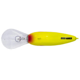 Strike King 6XD Promodel chartreuse lure for deep, fast dives.