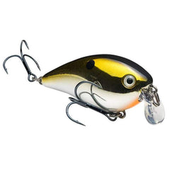Strike King KVD 1.5 Shallow Square Bill Crankbait in gold with black back, ideal for quiet shallow strikes.