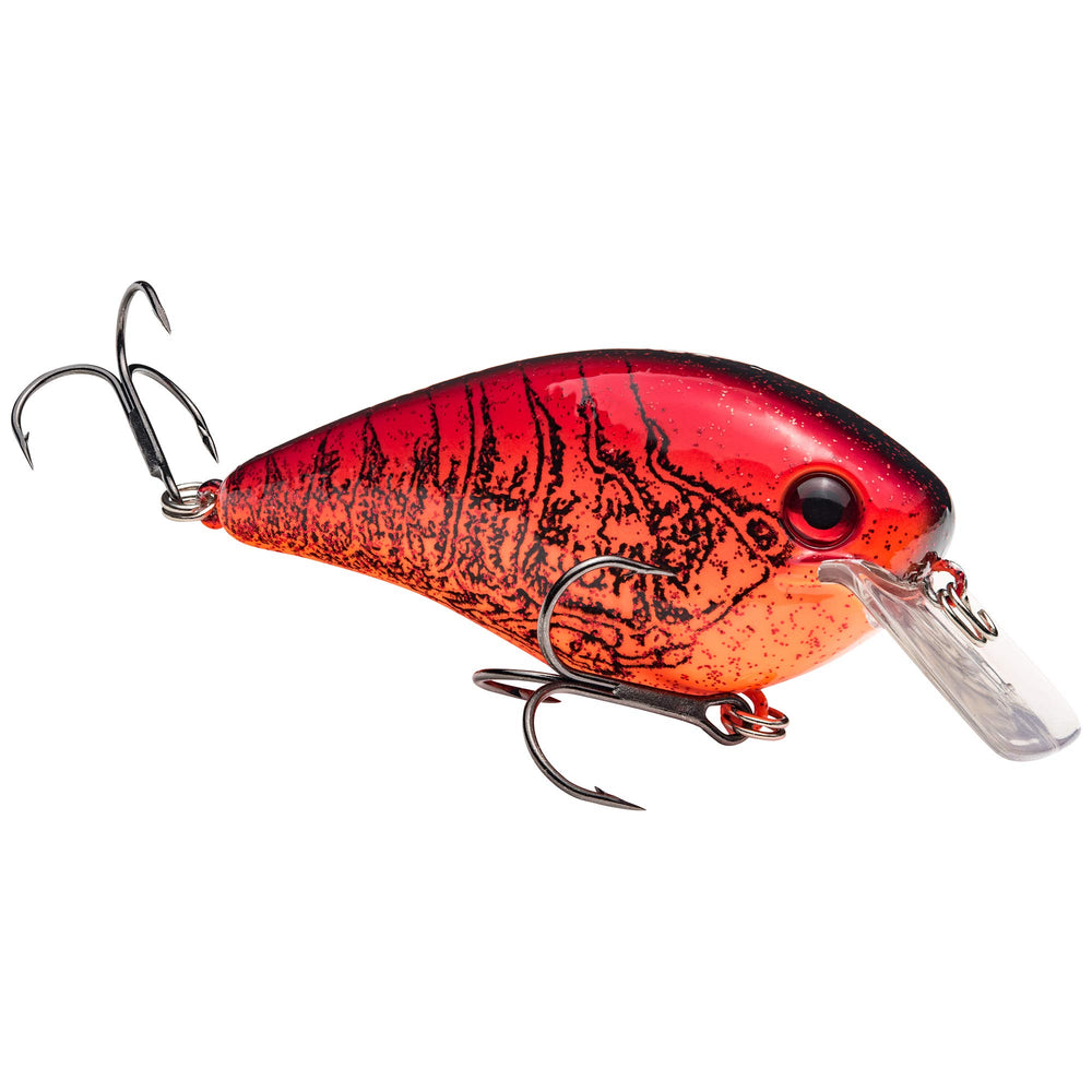 Strike King KVD 4.0 Magnum Squarebill in Chili Craw; deflects cover and reaches depth quickly.