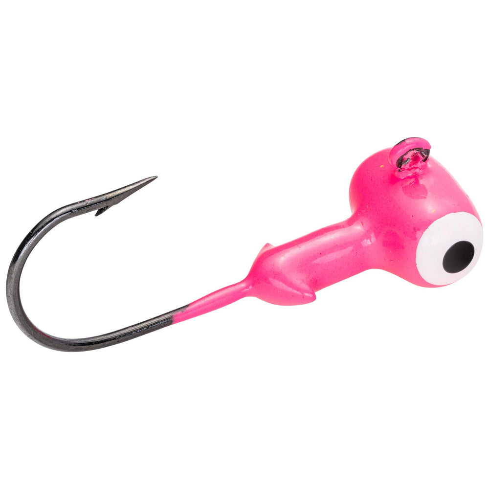 Strike King Mr. Crappie sausage head jighead with a wide front face for precise hooksets
