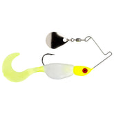 Strike King MRC Spin Baby with willow blade delivers strong vibration for crappie trolling.