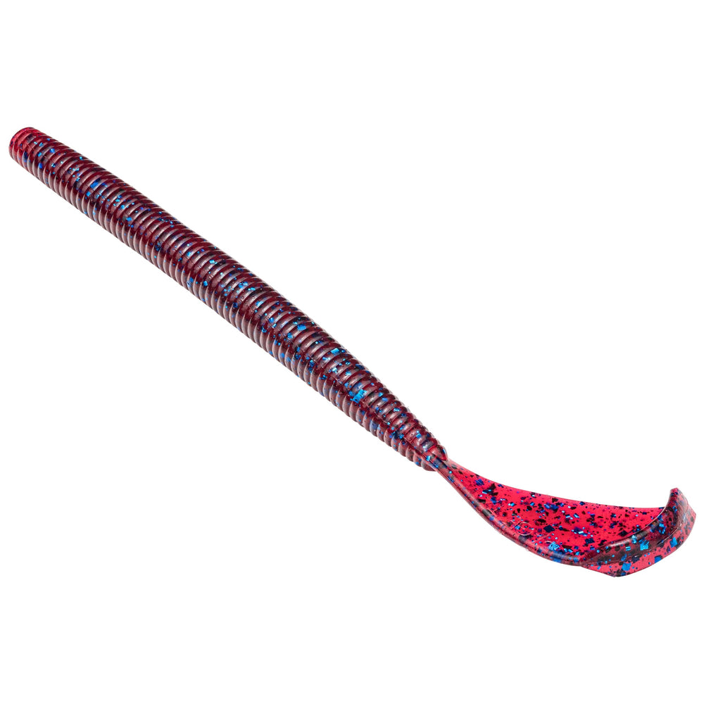 Strike King Rage Cut-R-Worm 7 plum lure with exclusive tail for realistic action