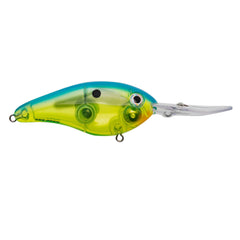 Strike King Promodel 6XD rattle chamber detail shows free-floating rattle for attractant sound.