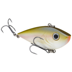 Strike King Red Eyed Shad lipless crankbait in The Shizzle color for aggressive strikes