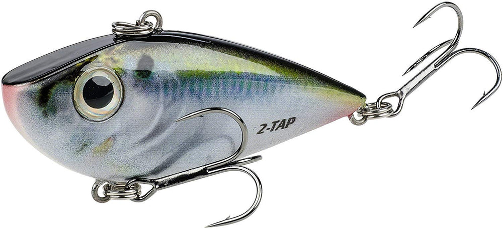 Strike King Red Eyed Shad Tungsten 2-Tap lure with double-tap cadence attracts wary bass