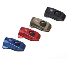 Strike Link Angled QD Mount BLK - mounted on rail