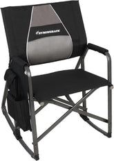 STRONGBACK Director chair with cupholder for convenient hydration outdoors.
