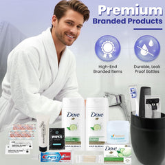 Stuhrling Bottle TrekTote shampoo and conditioner for refreshed travel routines.