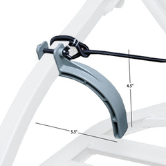 Close-up of boots aligned with SU85052 Rapid Climb Stirrups.