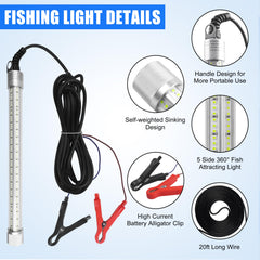 IP68 waterproof submersible fishing light for boats