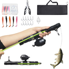 SUFFUSE bait-launcher rod front port enables precise lure deployment for freshwater and saltwater.