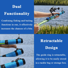 SUFFUSE ergonomic handle provides comfortable grip during casting