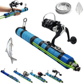 SUFFUSE fishing rod with compact 38cm form for travel and storage