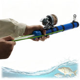SUFFUSE fishing rod with compact collapsible design for easy backpack storage and quick setup