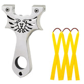 SUFFUSE stainless-steel slingshot ergonomic-design for precise target practice.