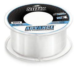 The Sufix 679-012C fluorocarbon line, 12 lb, 200 yd, clear packaging, for outdoor fishing.