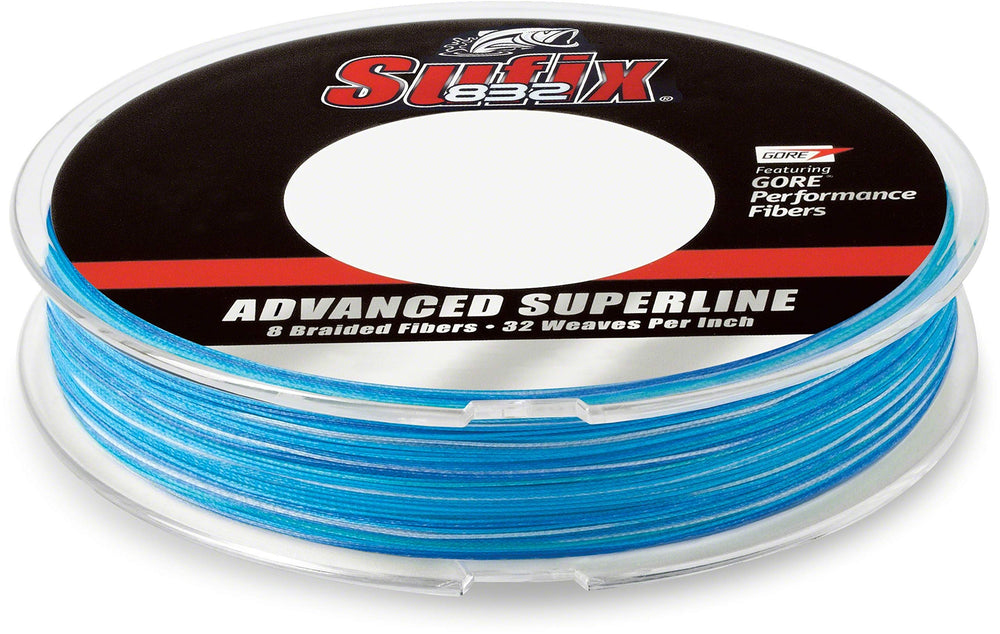 Sufix 832 braided line in coastal camo, 30 lb test, 150 yd, ready for saltwater fishing
