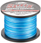 Sufix 832 braided line coastal camo box displays protective packaging for long-lasting use.