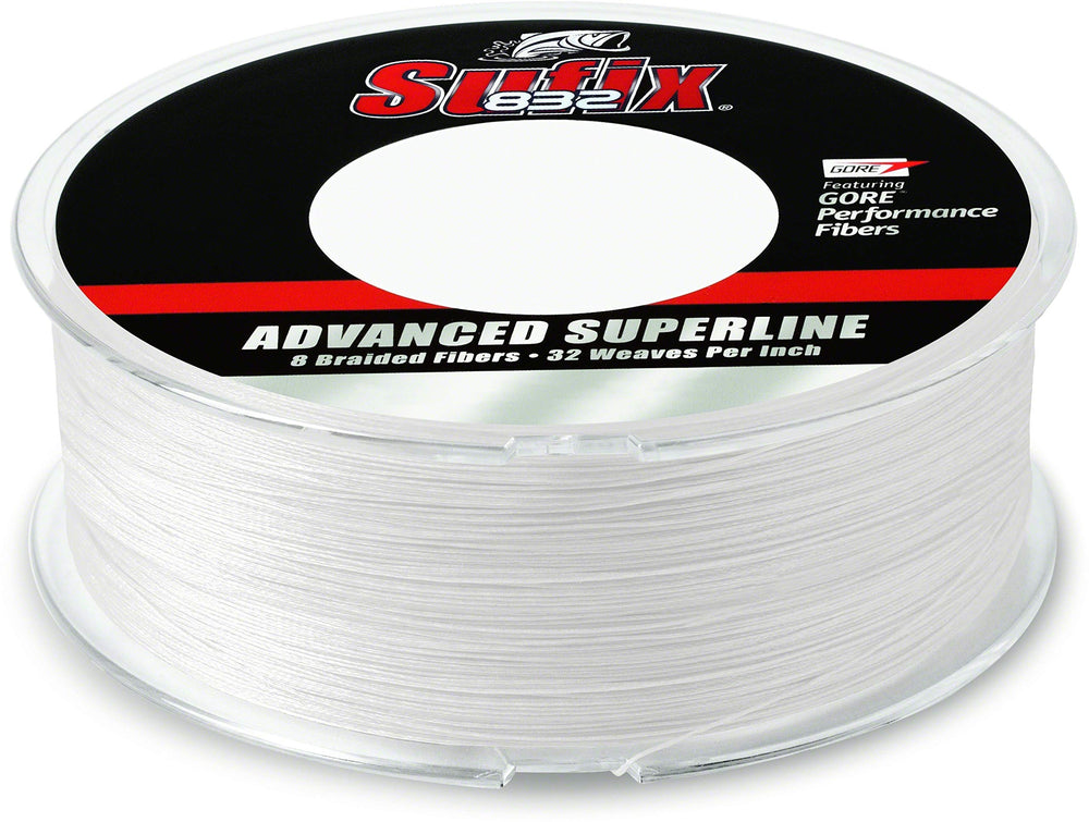 Sufix 832 Braid 65 lb Ghost braided line with low visibility for stealth casting