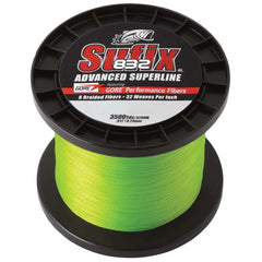 Sufix 832 neon lime braid line for high visibility and abrasion resistance