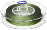 Sufix 832 braid in low-vis green 300 yards for stealth and longer casts.