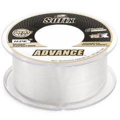 Sufix Advance on a clear spool for stealthy presentations.